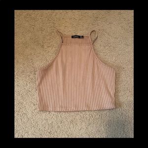 Pastel pink halter top